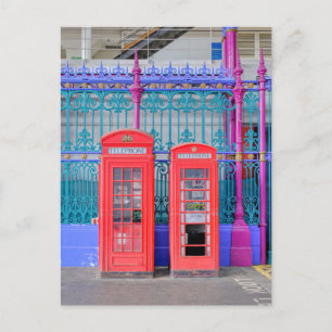 Cartão Postal Caixa telefônica vermelha, Farringdon, Cartão-post