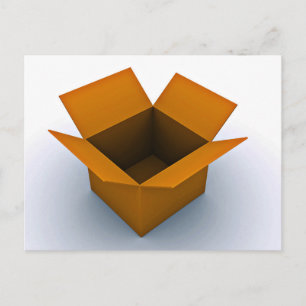 Cartão Postal Caixa vazia digital