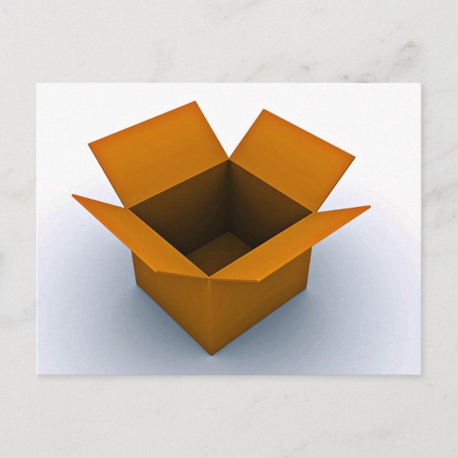 Cartão Postal Caixa vazia digital (Frente)