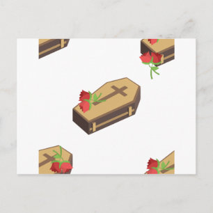 Cartão Postal caixão emojis