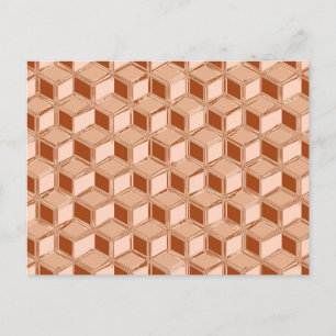 Cartão Postal Caixas de 3 d cromo - de cobre