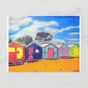 Cartão Postal Caixas de banho Brighton
