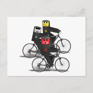Cartão Postal Caixas de Reciclar de Ciclo