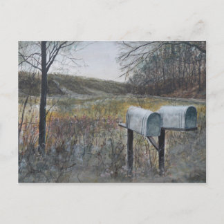 Cartão Postal Caixas do correio