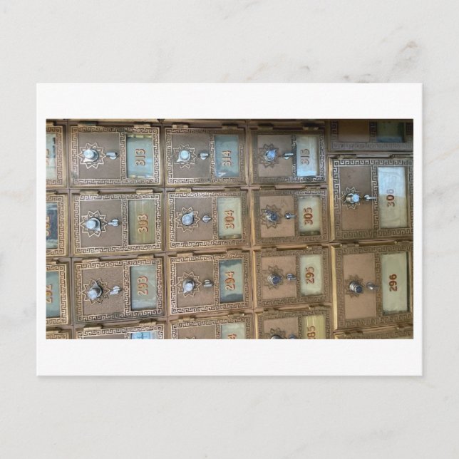 Cartão Postal caixas postais (Frente)