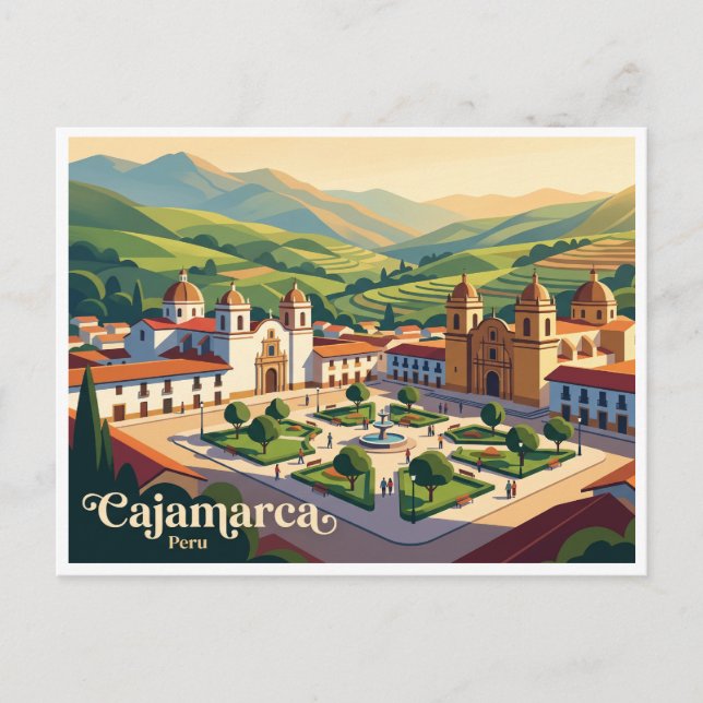 Cartão Postal Cajamarca Peru (Frente)