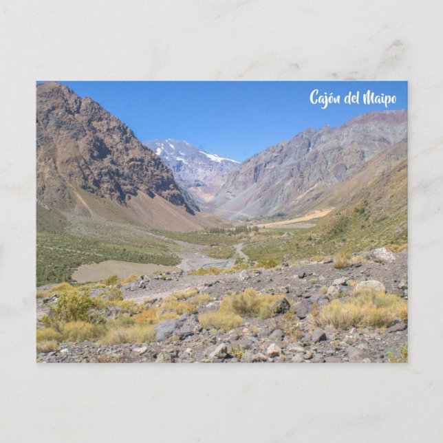 Cartão Postal Cajón del Maipo, Chile (Frente)
