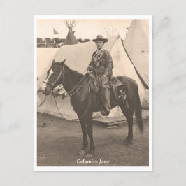 Cartão Postal Calamity Jane em Horseback