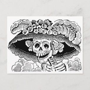 Cartão Postal Calavera Garbancera por José Guadalupe Posada