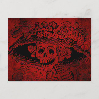 Cartão Postal Calavera Garbancera por José Guadalupe Posada