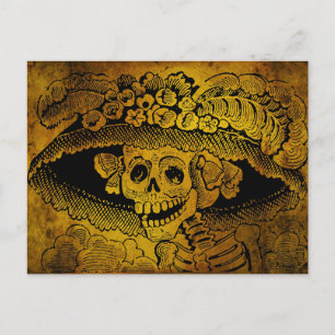 Cartão Postal Calavera Garbancera por José Guadalupe Posada
