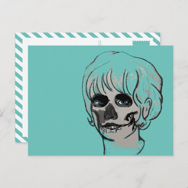 Cartão Postal calavera mamacita (Frente/Verso)