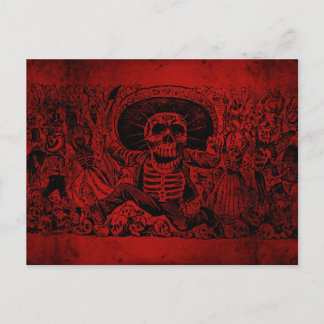 Cartão Postal Calavera Oaxaqueña por José Guadalupe Posada