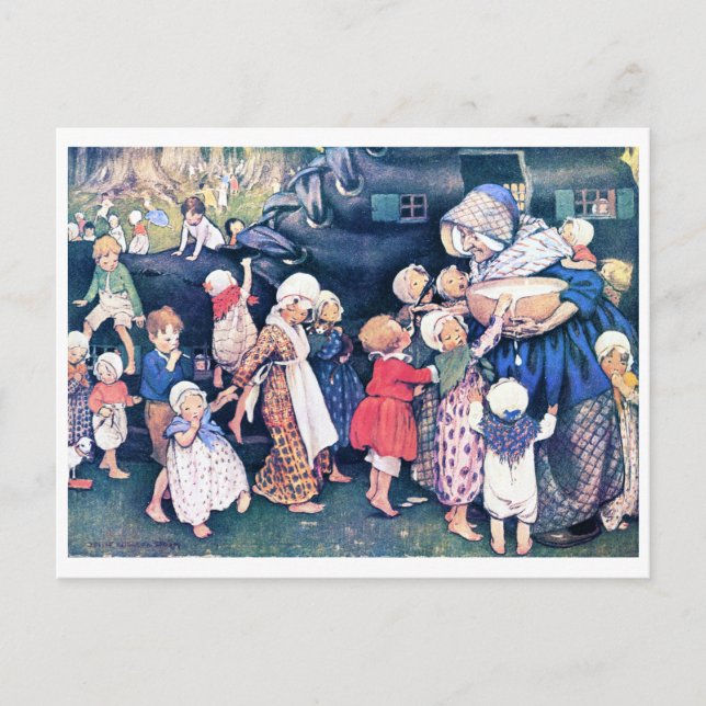 Cartão Postal Calçado House, Jessie Willcox Smith (Frente)