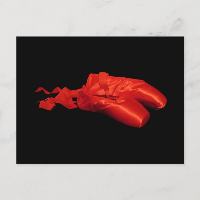 Cartão Postal Calçados Balés vermelhos (Frente)