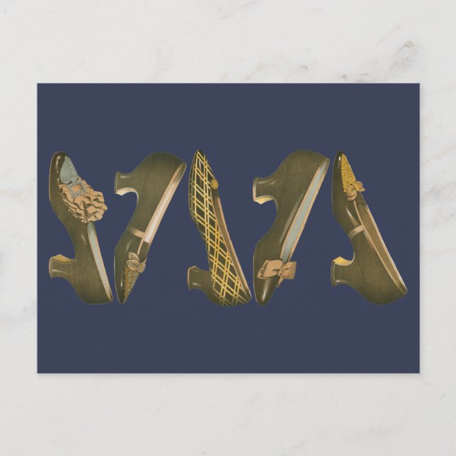 Cartão Postal Calçados do século XIX (Frente)