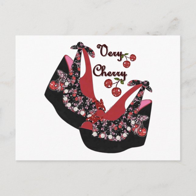 Cartão Postal CALÇADOS RAB Rockabilly Muito Cerejeiros (Frente)