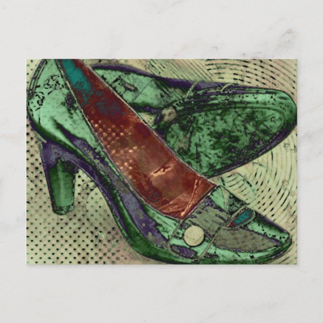 Cartão Postal calçados verdes (Frente)