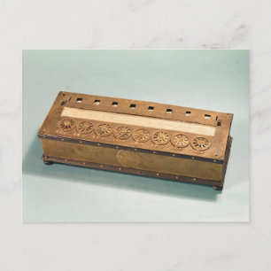 Cartão Postal Calculating machine invented by Blaise Pascal