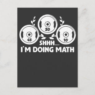 Cartão Postal Cálculo dos Pesos de Matemática da Malhação de Gym