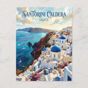 Cartão Postal Caldeira de Santorini Grécia
