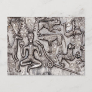 Cartão Postal Caldeirão de Gundestrup Cernunnos