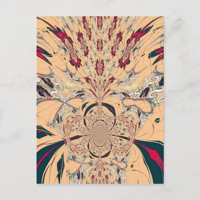 Cartão Postal Caleidoscópio Africano Vibrante: Uma Delícia de Pe (Frente)