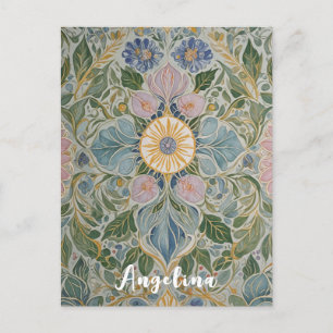 Cartão Postal Caleidoscópio Floral Personalizado