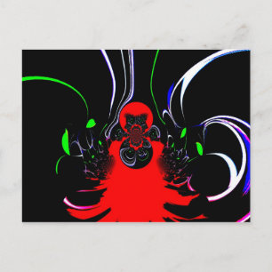 Cartão Postal Caleidoscópio Fluid Art Impressão