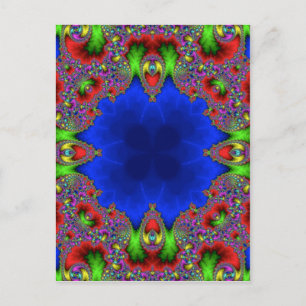 Cartão Postal Caleidoscópio Fractal 483