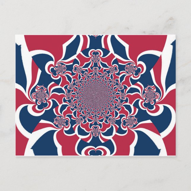 Cartão Postal Caleidoscópio Impressão de Arte (Frente)