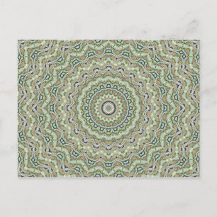 Cartão Postal Caleidoscópio Verde