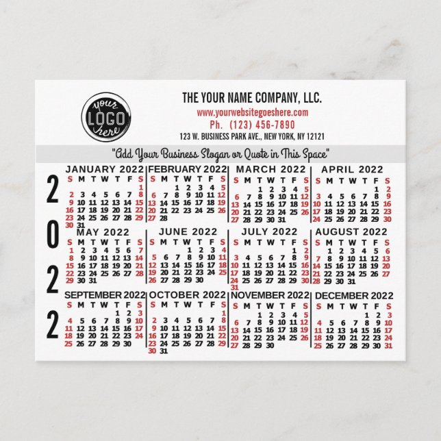 Cartão Postal Calendário 2022 (Consulte Descrição para Nova Vers (Frente)