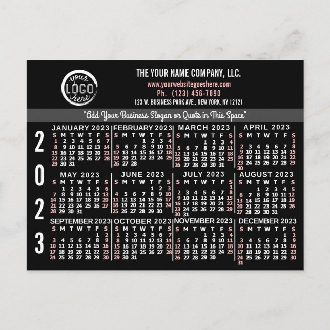 Cartão Postal Calendário 2023 (Consulte Descrição da Versão Mais (Frente)