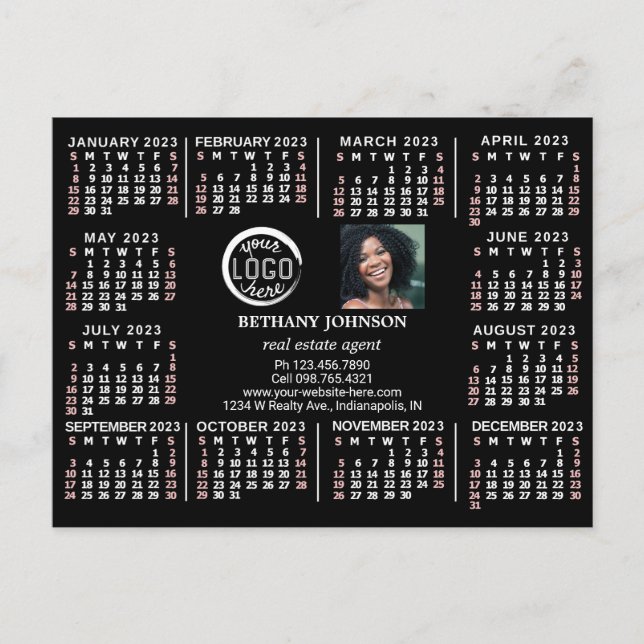 Cartão Postal Calendário 2023 (Consulte Descrição da Versão Mais (Frente)