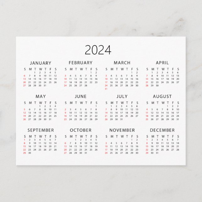 Cartão Postal Calendário 2024 (Frente)