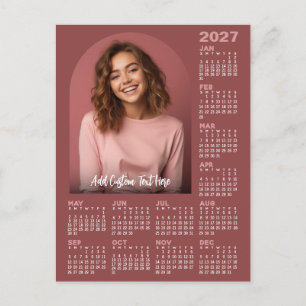 Cartão Postal Calendário 2027 com Foto - Ano Completo