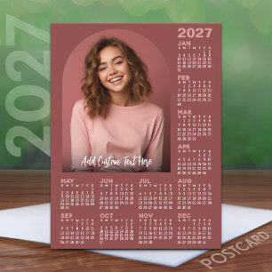Cartão Postal Calendário 2027 com Foto - Ano Completo