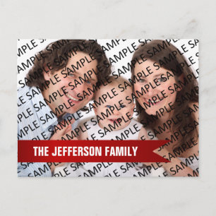 Cartão Postal Calendário Anual do Modelo de Foto da Família 2023