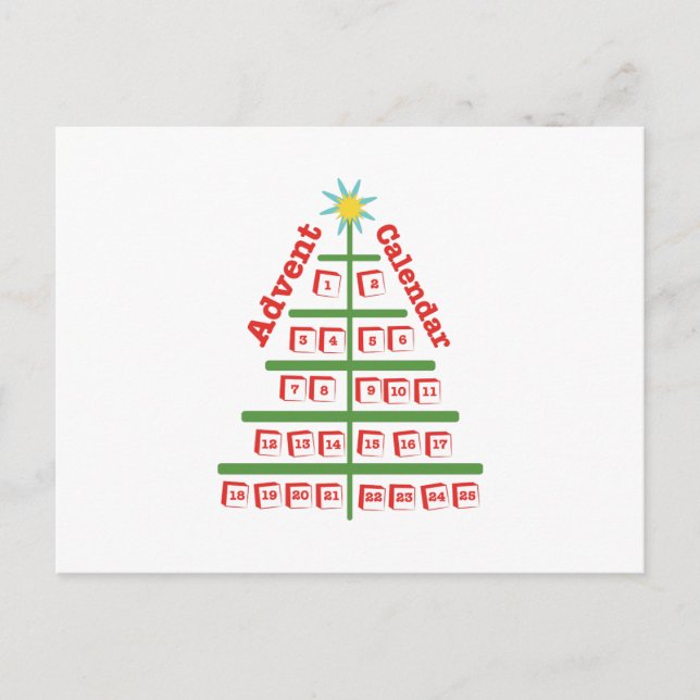 Cartão Postal Calendário Avançado (Frente)
