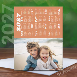 Cartão Postal Calendário com Ano de Cheio de Fotografias Ver Mod