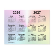 Calendário da Escola Rainbow Cloud 2026-2027 por J