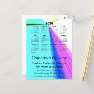 Cartão Postal Calendário Empresarial Ponto de Desaparecimento 20