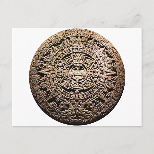 Cartão Postal Calendário MAYAN 21 de dezembro de 2012 (Frente)