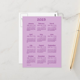Cartão Postal Calendário Mini Tekton Rosa 2023 por Janz