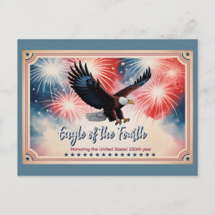 Cartão Postal Calendário Miniatura de 2026 Fogo de Artifício, "Á
