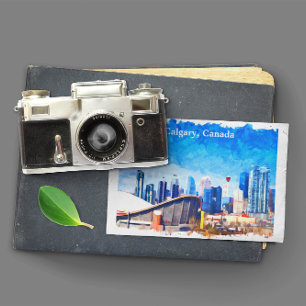 Cartão Postal Calgary Alberta Canada Panorama View