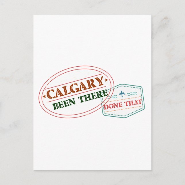 Cartão Postal Calgary Been fez isso (Frente)