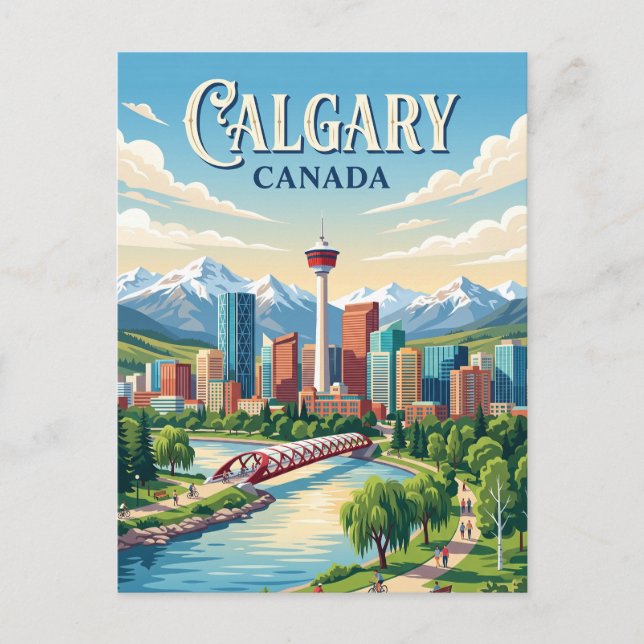 Cartão Postal Calgary, Canadá (Frente)