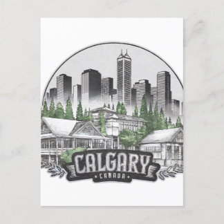 Cartão Postal Calgary City Canada USA